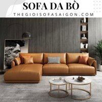 Sofa Đẹp Cho Phòng Khách Bọc Da Bò SĐ-PK17