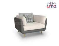 Sofa Đơn Bọc Nệm Mút Chân Thép Hiện Đại SFD034