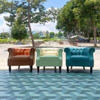 SOFA ĐƠN THƯ GIÃN PHONG CÁCH CỔ ĐIỂN - SOFA NAIL - GHẾ SOFA 1 NGƯỜI NGỒI - HÀNG VN XUẤT KHẨU