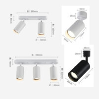 Sofa Gắn Đèn Chiếu Sáng Đèn trần led Đèn trần hai đầu đèn trần nhà đèn chiếu sáng hành lang không có lỗ mở phòng khách không có đèn chính NC8X