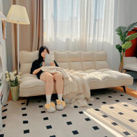 Sofa giường Bọc Nỉ Nhung Chống Nước, giường gấp thành ghế , Hàng Loại 1 Hàng Sản Xuất- 1m3x1m8