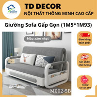 Sofa Giường Gấp Gọn Thông Minh 1M5*1M93, Tích Hợp Ghế Ngồi, Có Ngăn Chứa Đồ Rộng Rãi M002-5B