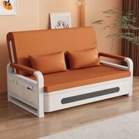 Sofa giường gấp gọn thông minh khung thép bền bỉ, Ghế sofa giường có ngăn chứa đồ hàng nhập khẩu cao cấp