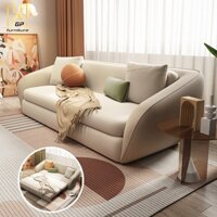 Sofa Giường Kéo Cao Cấp Với Khung Sắt Chịu Lực Đến 500KG, Ghế Sofa Bed Nệm Mút Êm Ái Mã HGK-40