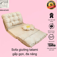 Sofa Giường Lười Tựa Lưng Ngồi Bệt Tatami Đệm Cao Su Non Cao Cấp - Sofa Bed Gấp Gọn Giá Rẻ 5 Cấp Độ Gập Ngả