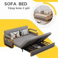 Sofa Giường Thông Minh Có Ngăn Chứa Đồ Đệm Xơ Dừa, Chất Liệu Vải Nano Chống Thấm, Hàng Nhập Khẩu