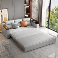 Sofa giường thông minh vải lanh 1m5 hoặc 1m8 cao cấp, ngăn chứa đồ rộng rãi