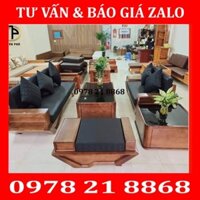 Sofa gỗ cao cấp đẹp hiện đại - Nội thất phòng khách TP141
