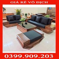 Sofa gỗ cao cấp đẹp hiện đại - Nội thất phòng khách TP141