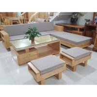 Sofa gỗ góc L