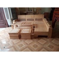 Sofa gỗ góc