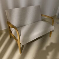 Sofa gỗ IBIE Trim nệm mousse D40 bọc vải cao cấp, khung gỗ cao su, tùy chọn kích thươc·màu sắc, chất lượng xuất khẩu