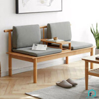 Sofa gỗ sồi phong cách trà đạo Nhật Bản S283