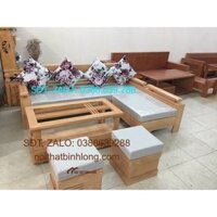 sofa gỗ sồi