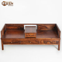 Sofa Gỗ Tự Nhiên – Sập Ba Thành (Trường Kỷ) Gỗ Me Tây