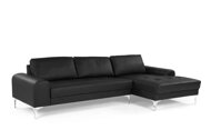 Sofa góc giả da Klosso KGG001-SDP (Đen) [bonus]