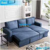 Sofa góc giường thông minh LB03 IKEA màu xanh - Sofa giường - KenSOFA.vn