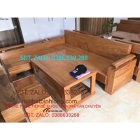 Sofa góc L tay trứng gỗ sồi mỹ BG158