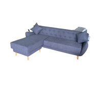 Sofa góc linh hoạt Juno Sofa dòng nệm lò xo 20 cm xám