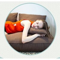 Sofa Lazy- đã gồm hạt đậu bean- Hàng có sẵn, vừa ngồi tiếp khách, vừa nằm ngủ thoải mái, Vải thô cao cấp, thoáng mát.