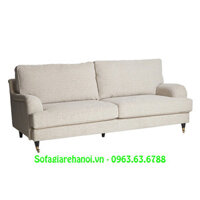 Sofa nhỏ xinh 2 chỗ dạng văng chất liệu nỉ màu ghi AmiA SF147