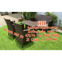 sofa nhựa giả mây bàn ghế mây nhựa cafe giá rẻ