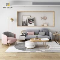 Sofa Nỉ Bắc Âu Tối Giản - SFN32 | Hàng Order