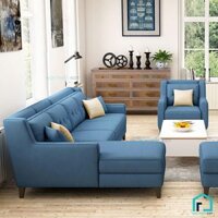 Sofa nỉ góc L tay bậc thang S32