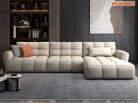 Sofa Nỉ Kẻ Caro Lớn Đệm Dày Siêu Êm-GN146