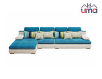 Sofa Nỉ Khung Gỗ Lót Nệm Mút Sang Trọng SFN009