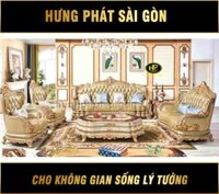 Sofa Tân Cổ Điển Hoàng Gia Dát Vàng 24k M-315