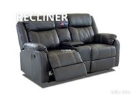 Sofa thư giãn Recliner R04 2 chỗ màu xám Hàng xuất khẩu - Sofa thư giãn Recliner - KenSOFA.vn
