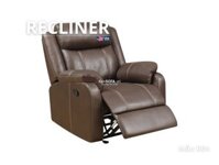 Sofa thư giãn Recliner R04 màu nâu Hàng xuất khẩu - Sofa thư giãn Recliner - KenSOFA.vn