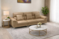 Sofa văng da HS101 – Sofa da thật hiện đại cao cấp