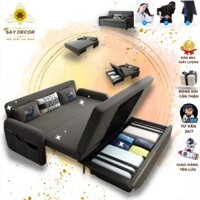 sofagiare 💥Giường sofa gấp gọn thành ghế thông minh💥Sofabed Khung Thép Tĩnh Điện Chịu Lực Siêu Bền Đệm Cao Su Non Siêu