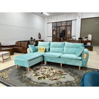 Sofagiaxuong Ảnh thực tế sofa nỉ góc L đẹp giá rẻ - ảnh thật kèm video shop chụp - inbox shop chọn màu