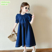 (Sofia chính hãng) (Ảnh thật) Đầm Váy bé gái. Đầm jean dáng cao xoè cho bé gái 10-40kg Sofia candy