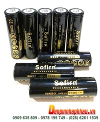 SOFIRN 18650; Pin sạc 3.7v SOFIRN 18650 (Lithium 18650 3000mAh 3.7v) _Chỉ sử dụng cho đèn pin