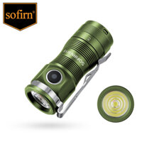 Sofirn SC13 Đèn pin móc khóa màu xanh lá cây mới có thể sạc lại USB C 1300 lumens Đèn pin LED nhỏ gọn nhẹ Edc để mang hàng ngày Đèn bỏ túi Mini cắm trại ngoài trời