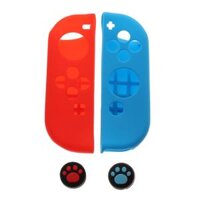 Soft Case  Thumbstick Cap for Nintendo Switch Joy-con - Red Blue