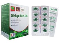 Soft. GINKGO FORT – US Ginkgo biloba, Ginseng, Garlic Hộp 30 viên -Châu Ngân