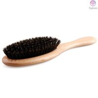 Soft Natural Boar Bristle Hair Brush Wooden Paddle Hairbrush for Gentle Scalp Massage