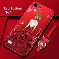 Soft Phone case For VIVO V11 V11pro V9 V7 V5 Plus Y51 Y53 Y55 Y95/Y93/Y91 Back Girl Side-diamond+lanyard