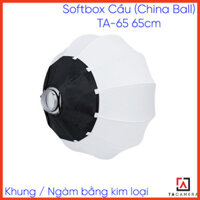 Softbox Cầu (China Ball) TA-65 65cm - Khung Kim Loại