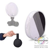 Softbox tròn 30cm tích hợp thẻ xám đo sáng 3 màu