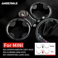 Sợi Carbon Cho Mini Cooper Hardtop R56 Clubman R55 Chuyển Đổi R57 Phụ Kiện Ô Tô Cốc Nước Giá Đỡ Thuốc Lá Bật Lửa Miếng Dán