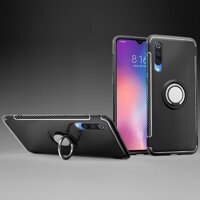 Sợi Carbon TPU PC Hybrid Bao Bọc Điện Thoại Ốp Lưng có Từ Giá Đỡ cho Xiaomi Mi 9