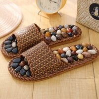 Sỏi Chân Massage Dép Acupoint Massage Chăm Sóc Sức Khỏe Giày Chống Trơn Trượt Nam Nữ Nhà Cặp Đôi Giày Đá Chân zy25330