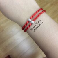 Sợi chỉ đỏ/ nâu đen + chảm bạc ta