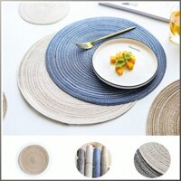 Sợi Cotton Chậu Thảm Dệt Tay Placemat Coaster Chống Trơn Trượt Chống Bỏng